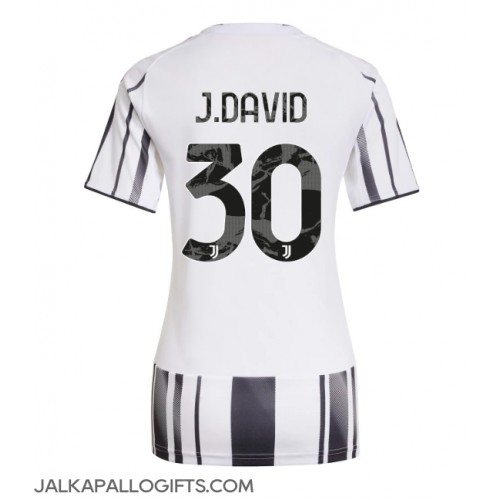 Juventus Jonathan David #30 Kotipaita Naiset 2025-26 Lyhythihainen